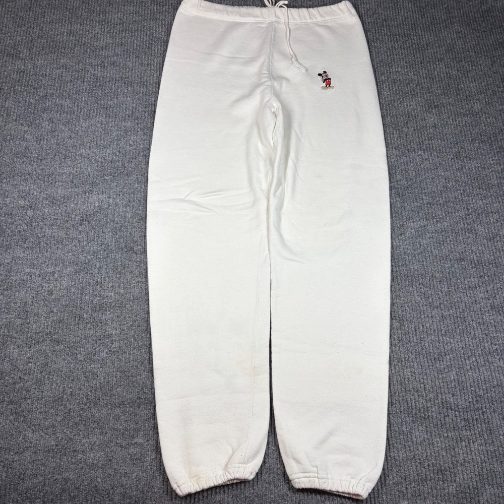 Vintage Disney Sweatpants Men's L Mickey Mouse Character Fashions White USA